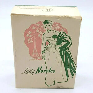 1959 LADY NORELCO Electric Razor-SC 7784 Case Original Box Martha Lorraine Brush